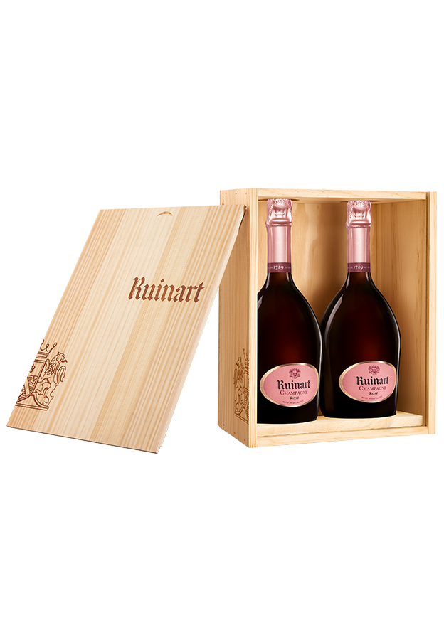 Ruinart Champagner Rosé 2x0,75l Holzkiste