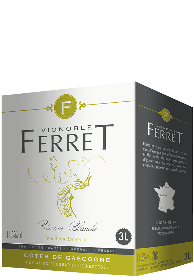 Réserve Blanche Côtes de Gascogne Bag-in-Box - 3,0 L