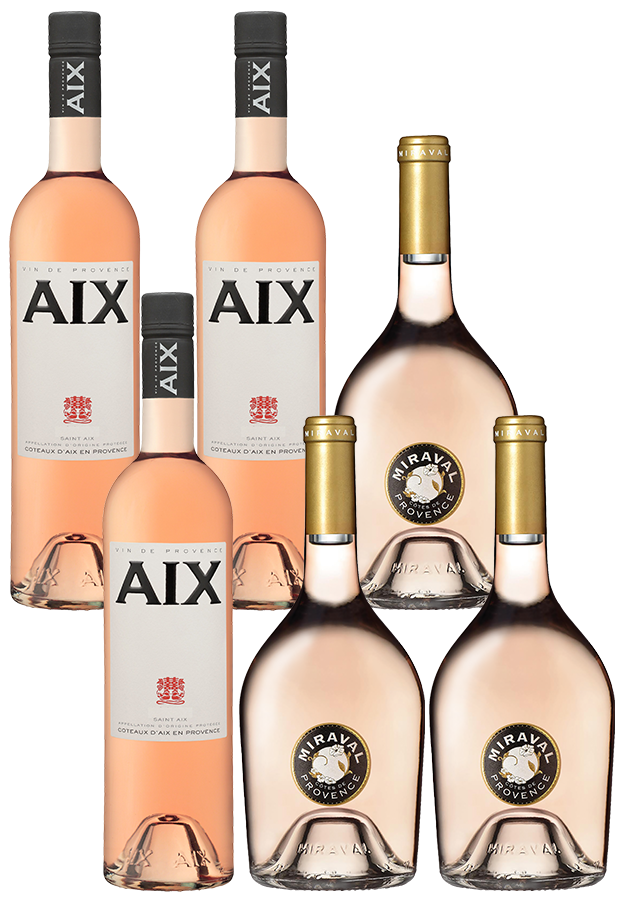 6er-Paket Spitzen-Rosé