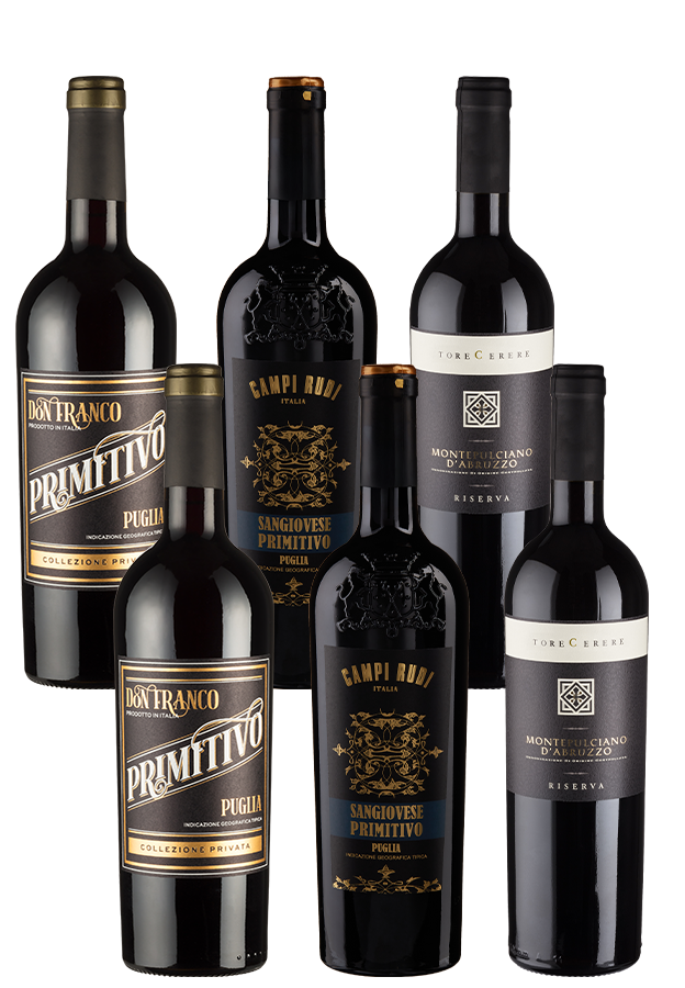 6er-Paket Italienische Rebsortenvielfalt