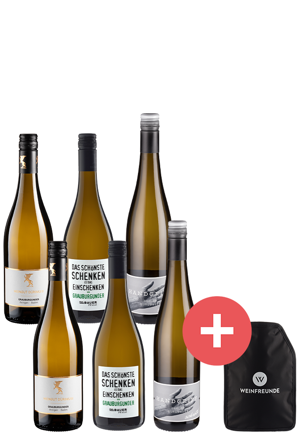 6er-Paket Grauburgunder + Kühlmanschette