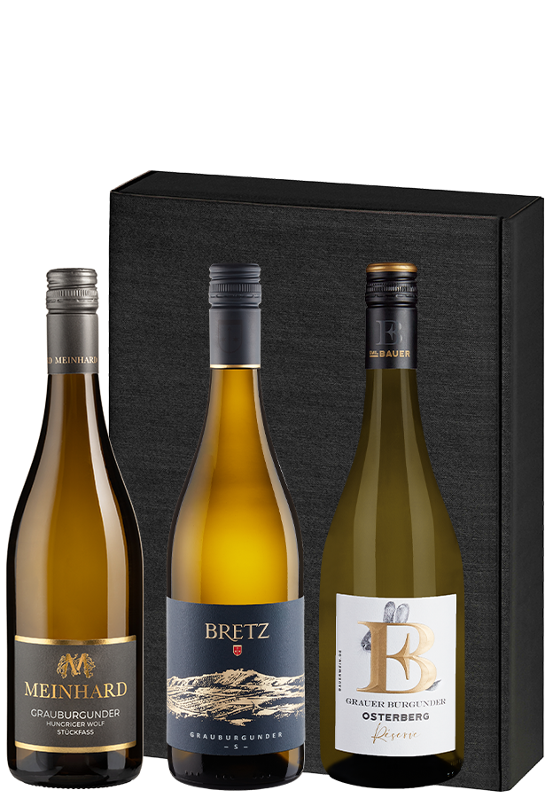 3er-Paket Geschenkset Grauburgunder