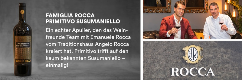 Wein des Jahres Famiglia Rocca Primitivo Susumaniello