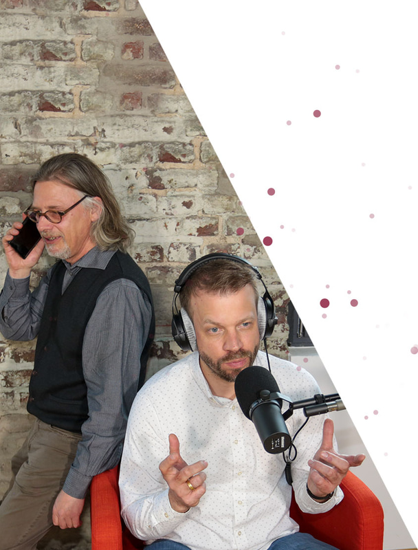 Tobias und Michael vom Podcast "Bei Anruf Wein"