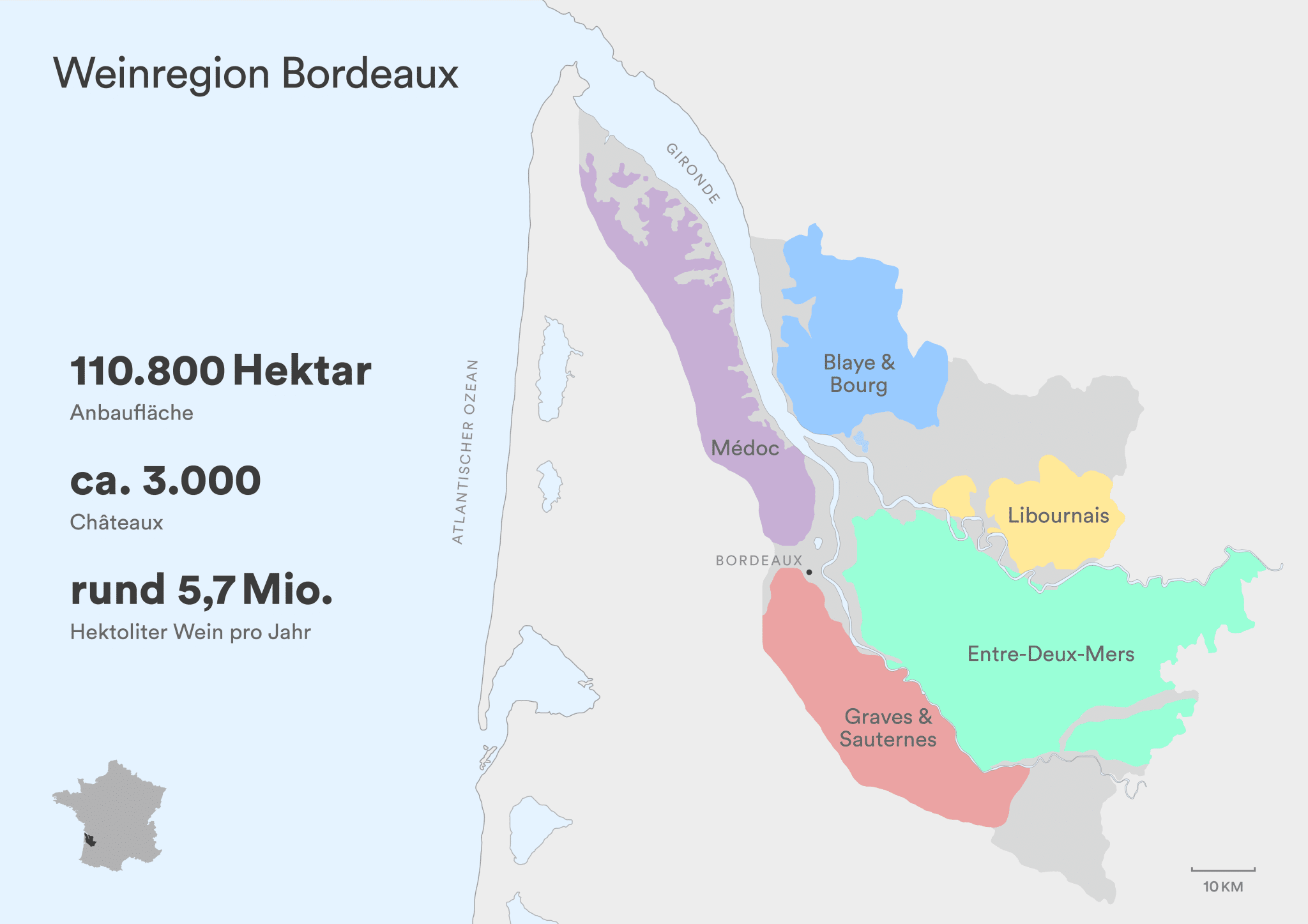 Weinregion Bordeaux Region