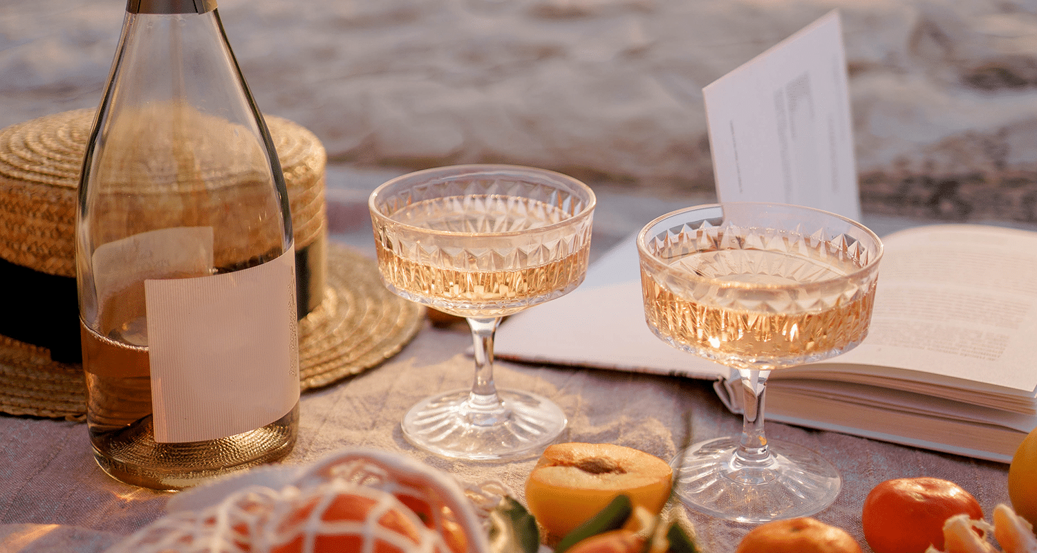 Picknick mit Orange Wine