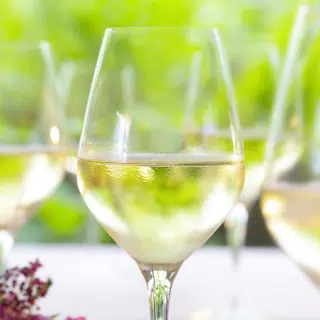 Auslese Wein im Glas