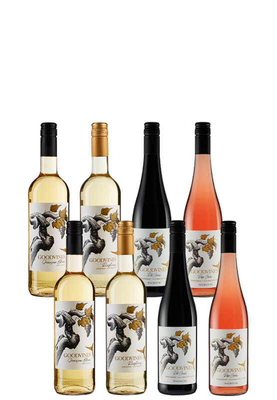 Image of 8er-Probierpaket Goodvines alkoholfreie Weine - Goodvines - Weinpakete aus Deutschland