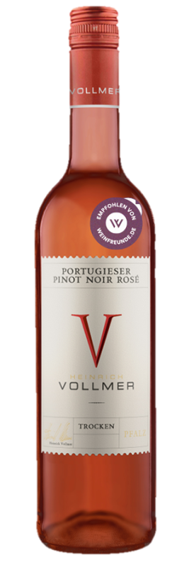 Image of Portugieser Pinot Noir Rosé trocken (2023) - Heinrich Vollmer - Roséwein aus der Pfalz, Deutschland