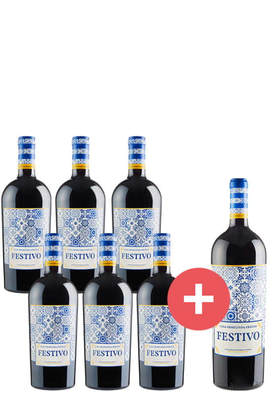 6er-Paket Festivo + GRATIS Magnum - Casa Ermelinda Freitas - Weinpakete aus Portugal - Weinfreunde