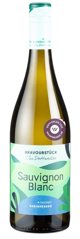 Image of Bravourstück Sauvignon Blanc trocken (2023) - Dettweiler - Weißwein aus Rheinhessen, Deutschland