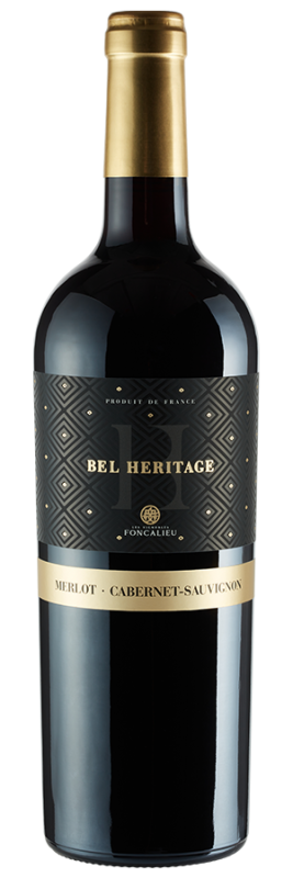 Image of Bel Heritage Merlot Cabernet Sauvignon (2022) - Les Vignobles Foncalieu - Rotwein aus dem Languedoc, Frankreich