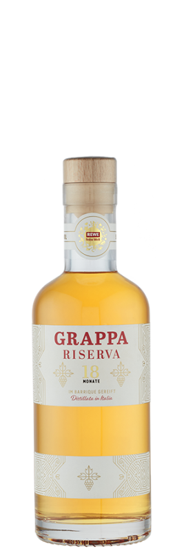 Image of REWE Feine Welt Grappa Riserva 0,5l - Distillerie Bonollo Umberto S.p.A. - Spirituosen aus Italien