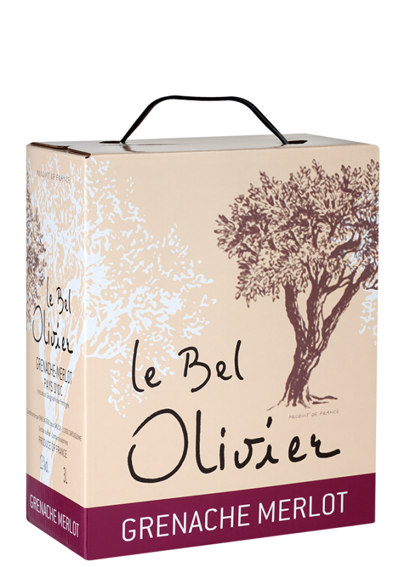 Image of Le Bel Olivier Grenache & Merlot Bag-in-Box - 3,0 L (2023) - Grands Vins du Saint Chinian - Rotwein aus Frankreich