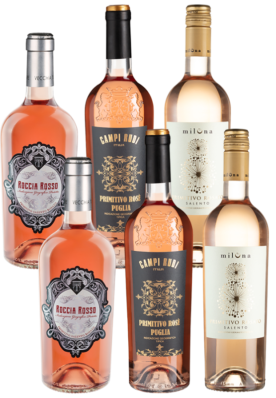 Image of 6er-Paket Primitivo Rosato Selektion - Weinpakete aus Italien