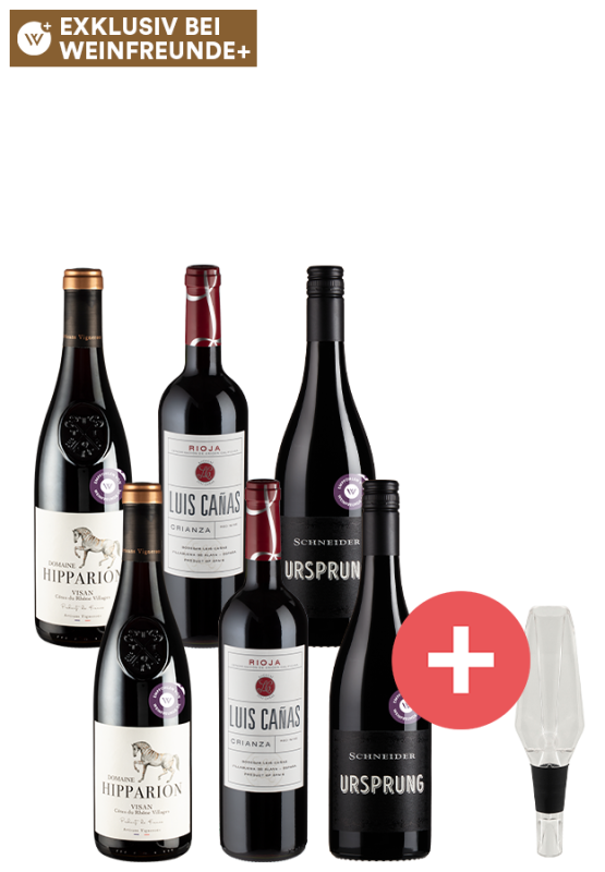 Image of 6er-Paket Rotwein Favoriten + GRATIS Belüfter - Weinpakete