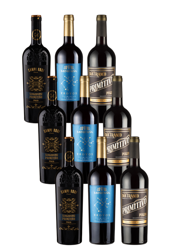 9er-Primitivo Entdeckerpaket Italien - Weinpakete - Weinfreunde