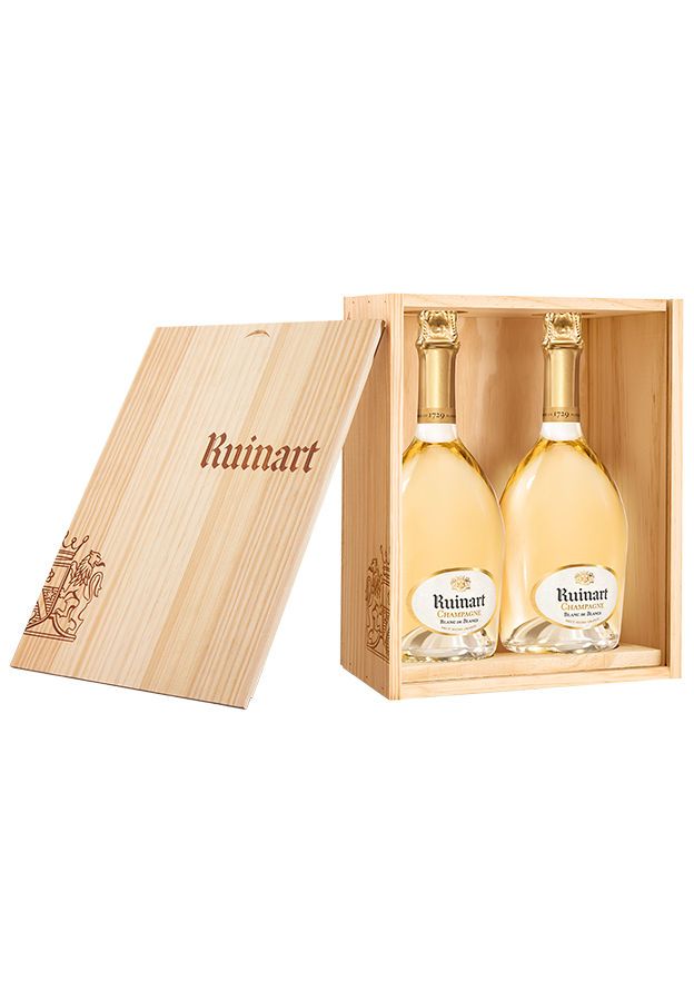 Ruinart Champagner Blanc de Blancs 2er Holzkiste 