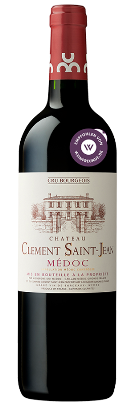 Image of Château Clement Saint-Jean (2021) - Les Vignerons d'Uni-Medoc - Rotwein aus Bordeaux, Frankreich